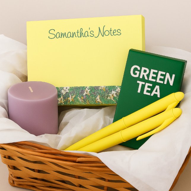 Snygg Blommigt med Lily Gräns Post-it Block (Skapare uppladdad)