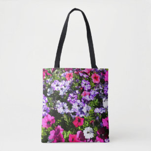 Snygg blommigt mode tygkasse