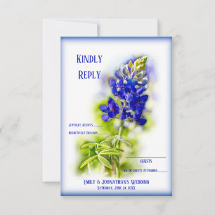 Snygg Blommigt, Modern Bröllop OSA. Tack Kort