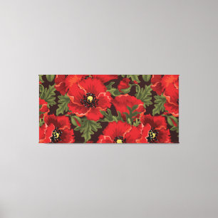 Snygg Blommigt Sketch Canvas