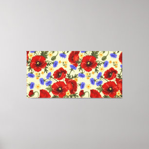Snygg Blommigt Sketch Canvas