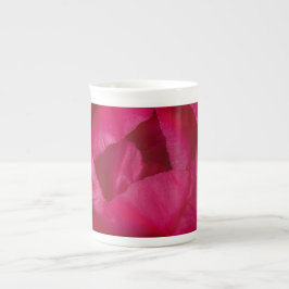Snygg Blooming Red Peony Benporslin Mugg