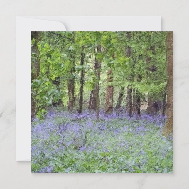 Snygg Bluebell Wood Kort (Framsida)