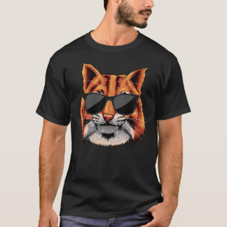 Snygg Bobcat-solglasögon för Bobcats Djur T Shirt
