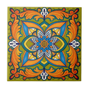 Snygg Boho Italienska Tile Kakelplatta