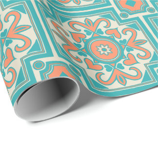 Snygg Boho Italienska Tile Presentpapper