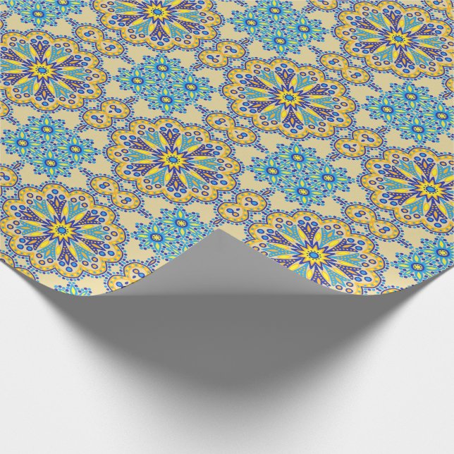 Snygg Boho Talavera Tile Presentpapper (Hörn)