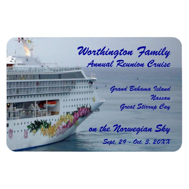 Snygg Bow Anpassningsbar Cruise Magnet (Horisontell)