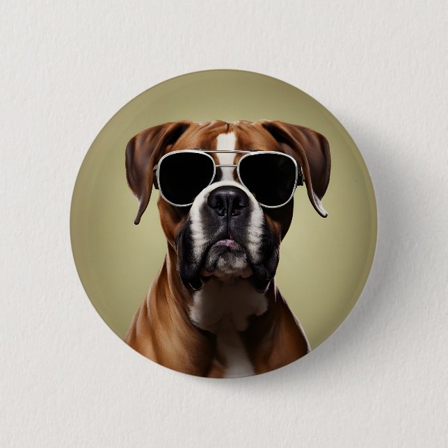 Snygg boxerhund knapp (Framsida)