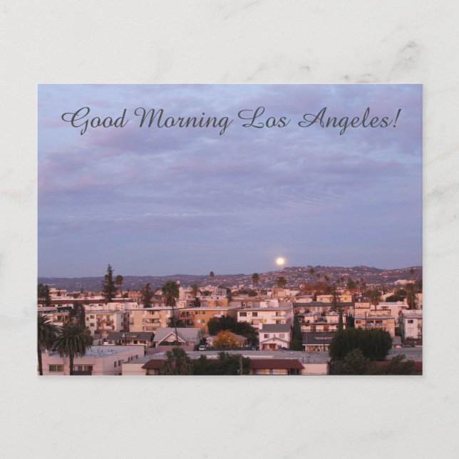 Snygg Bra Morgon Los Angeles Postcard! Vykort (Framsida)