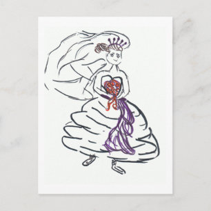 Snygg Bride Vykort