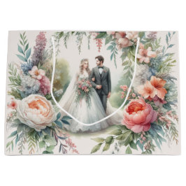 Snygg Bröllop-Blommigt med Bride Groom Gift Bag