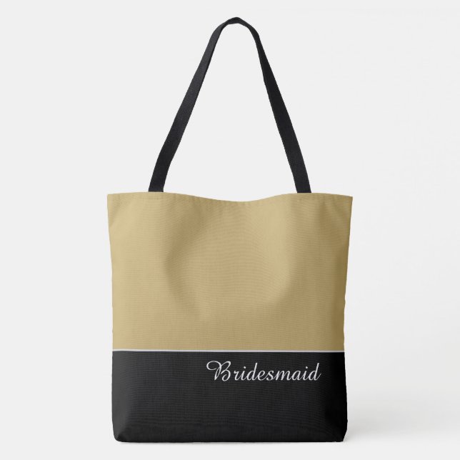 Snygg brudtärna-handväska tygkasse (Baksida)
