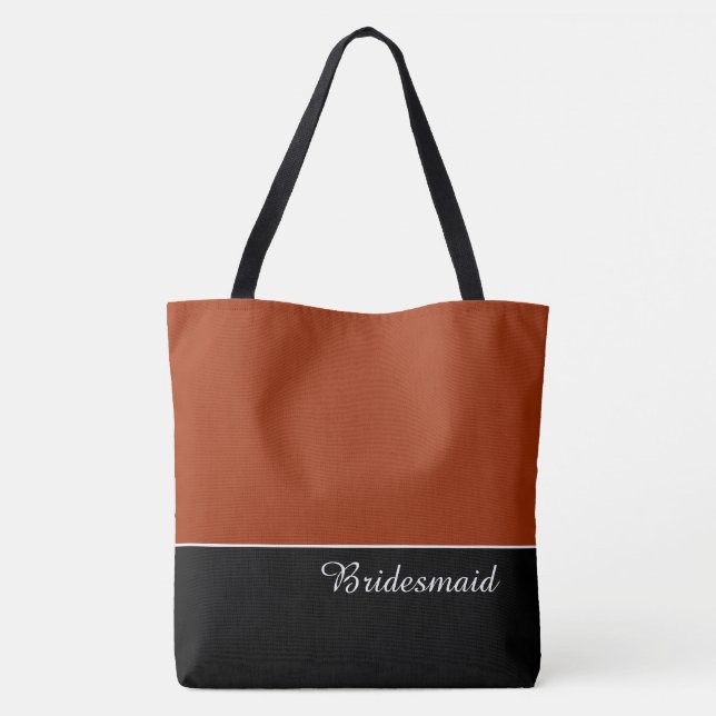 Snygg brudtärna-handväska tygkasse (Baksida)