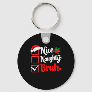 Snygg Bruh-julklapp Julafton Santa Nyckelring