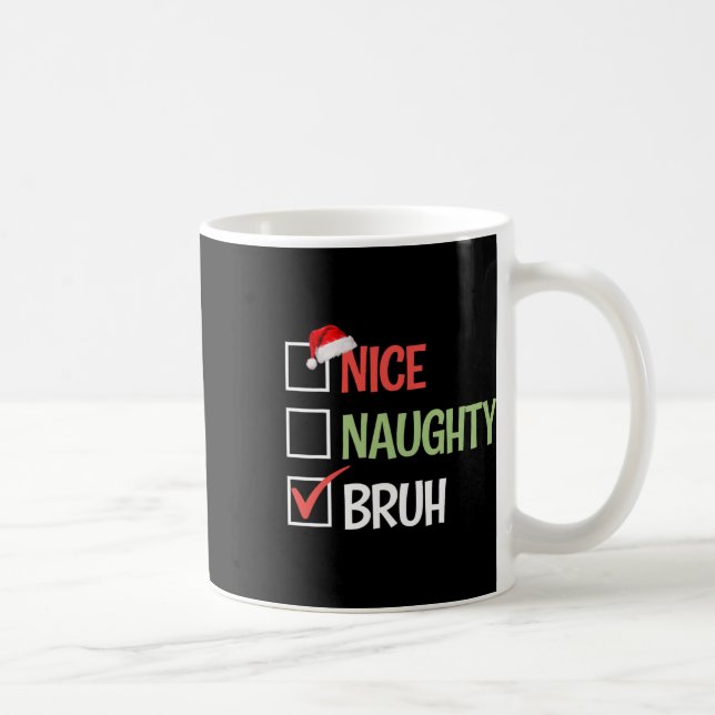 Snygg bruh-lista Santa Hats Kaffemugg (Höger)
