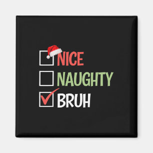 Snygg bruh-lista Santa Hats Magnet