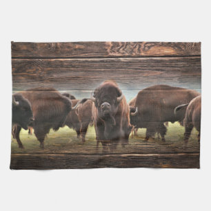 Snygg Buffalo Herd Kökshandduk