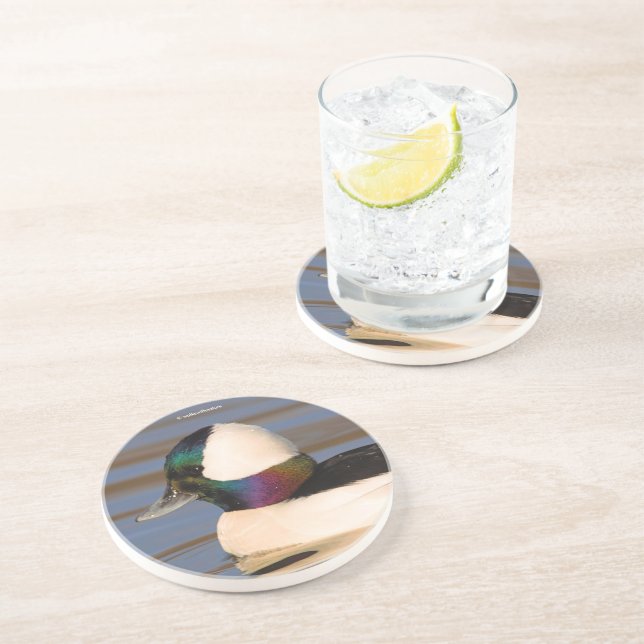 Snygg Bufflehead Anka under eftermiddagen Sol Underlägg (Sidan)