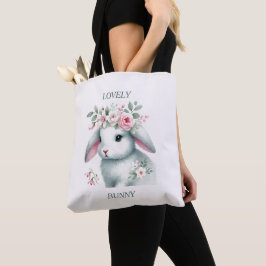 Snygg bunny: Mjuk & Sweet Tote Bag Tygkasse