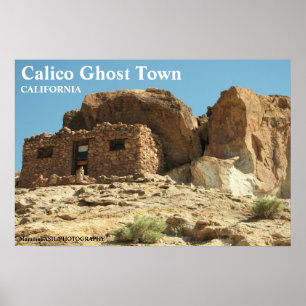 Snygg Calico Ghost Town Poster! Poster