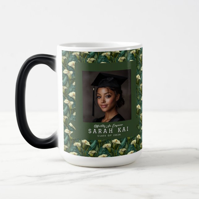 Snygg  Calla Lilies Print Högskola  Magisk Mugg (Vänster)