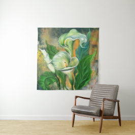 Snygg Calla Lily Flower Tapestry Painting