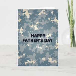 Snygg Camouflage Fars Dagskort Kort