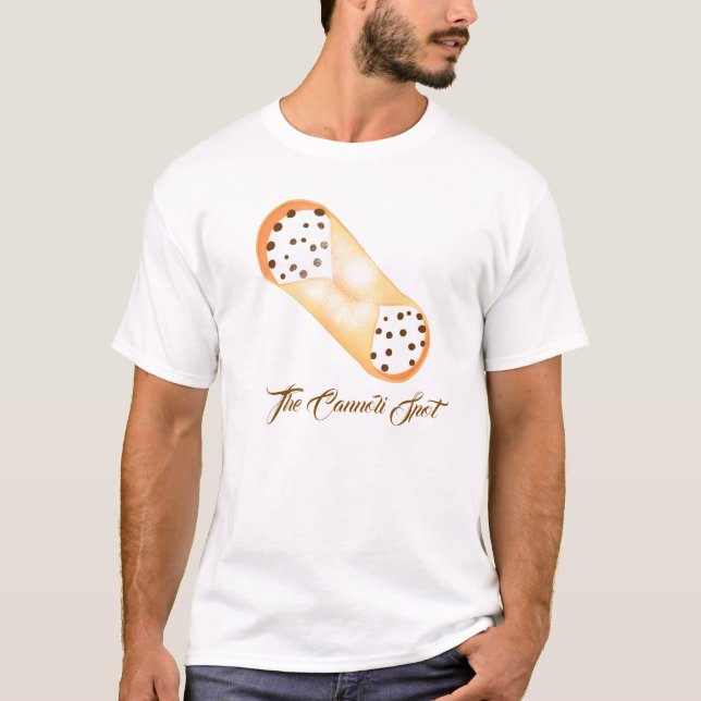 Snygg Cannoli Dessert T Shirt (Framsida)