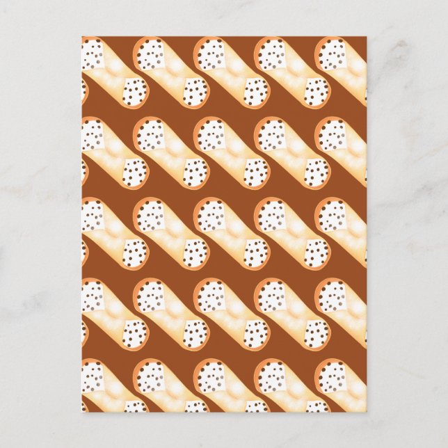 Snygg Cannoli Dessert Vykort (Framsida)