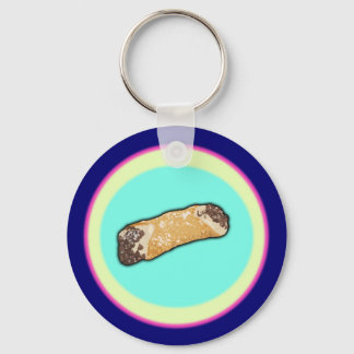Snygg cannoli-konst nyckelring
