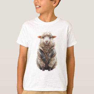 Snygg Cardigan Lamm Barn T Shirt