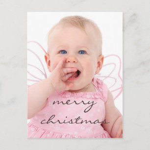 Snygg Chic Baby Photo God jul Helg Vykort