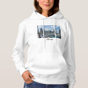 Snygg Chicago Harbor Hoodie T Shirt