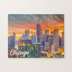 Snygg Chicago, Illinois, United Stater Pussel