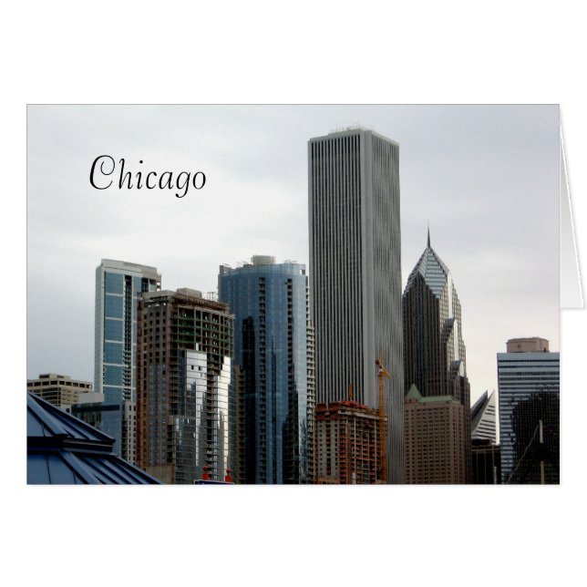 Snygg Chicagoarkitektur OBS Kort (Framsidan Horizontal)