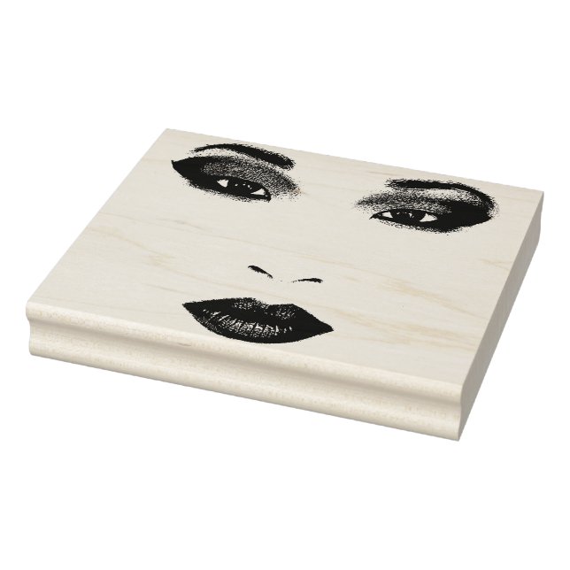 Snygg China-flicka Ansikte Original Art Stämpel (Stämpel)