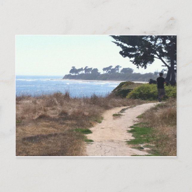 Snygg Clear Himlar vid Beach. Vykort (Framsida)