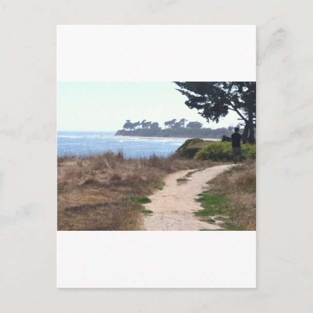 Snygg Clear Himlar vid Beach. Vykort (Framsida)