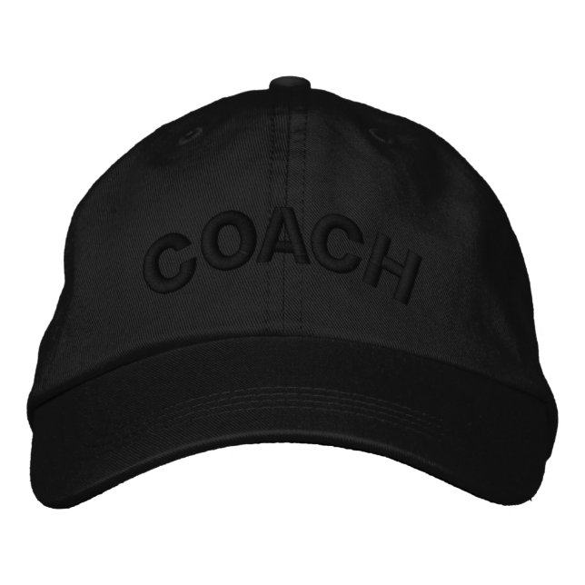 Snygg COACH-text broddad basebollmössa Broderad Keps (Framsida)