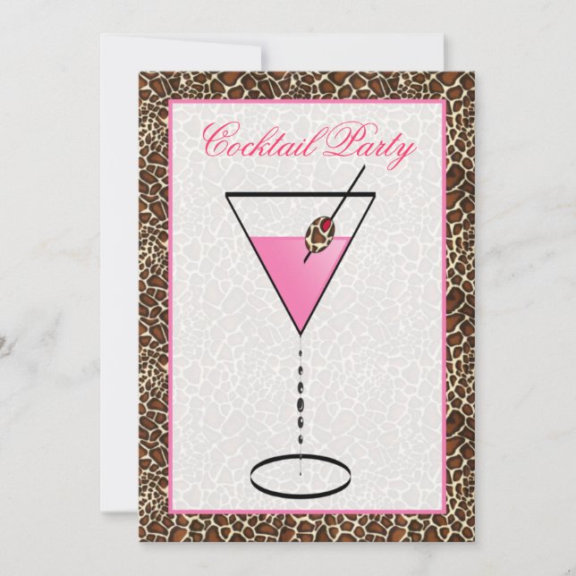 snygg Cocktailfestin Inbjudan (Framsida)