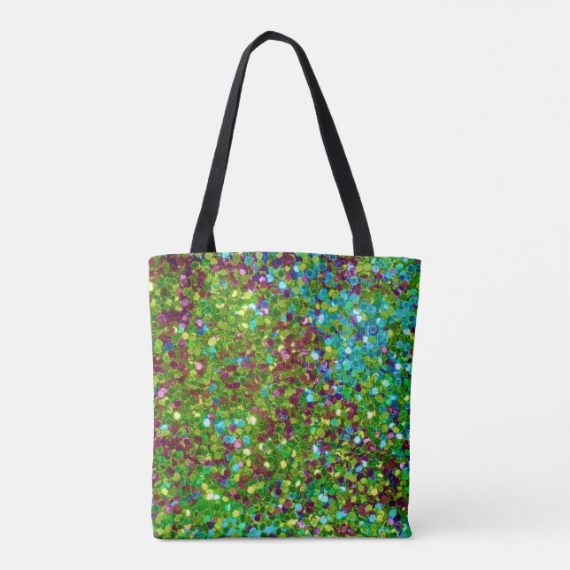 Snygg Colorful Glitter Tygkasse (Baksida)