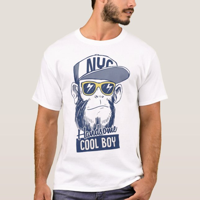 Snygg Cool Pojke T Shirt (Framsida)