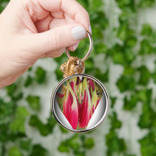 Snygg coola Fantastisk Hakuna Matata Heart.png Rund Silverfärgad Nyckelring (Hand)