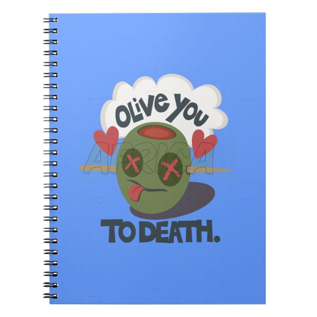 Snygg Coola I kärlek Afrika Art Anteckningsbok (Framsidan)