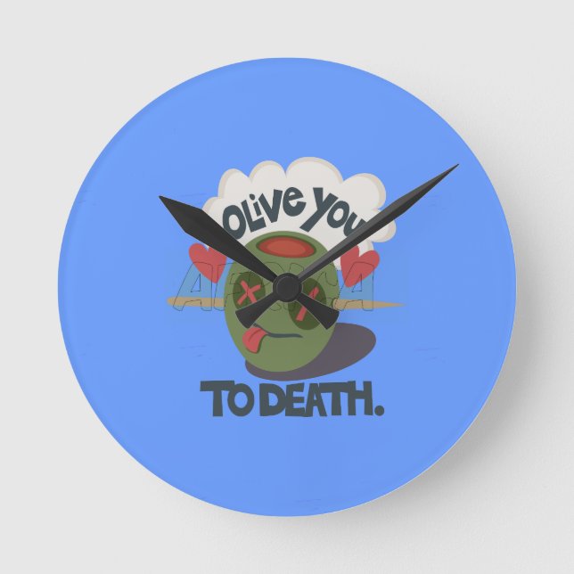 Snygg Coola I kärlek Afrika Art Rund Klocka (Framsida)