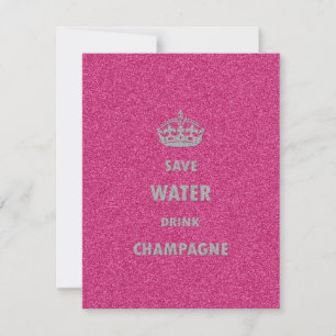 Snygg coola spara vatten dricker champagne