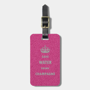Snygg coola spara vatten dricker champagne cr bagagebricka