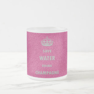 Snygg coola spara vatten dricker champagne cr frostad glasmugg