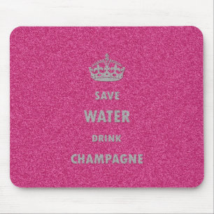Snygg coola spara vatten dricker champagne cr musmatta